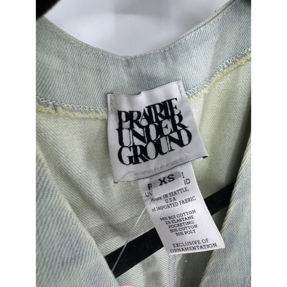 Prairie Underground Finen Again Denim Jumpsuit Sleeveless Wide Leg Blue XS - Picture 2 of 4